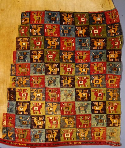 Bird textile, Tiahuanaco by Peruvian School